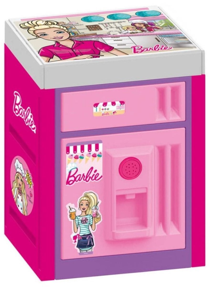 Dolu Barbie Koelkast met geluid - Roze/Paars