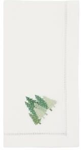 Saro Lifestyle "Pine Forest Embroidered Napkin (Set of 6) - 20""x20"""