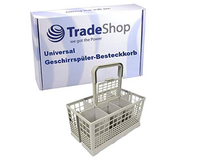 Trade-Shop Panier à couverts universel compatible avec IKEA Skinande 303.053.25 91153612004 91153612003 91153612001 / 24 x 14 x 12 cm avec poignée amovible