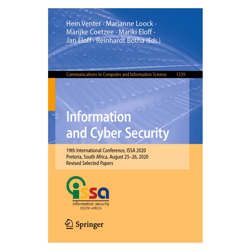 Springer Information and Cyber Security (Englisch, Softcover, Hein Venter, Jan Eloff, Marianne Loock, Marijke Coetzee, Mariki Eloff, Reinhardt Botha) (56166336)
