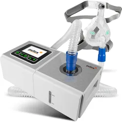 Pulox, Schlaftherapie, Auto CPAP Schlafapnoe Therapiegerät mit Gesichtsmaske