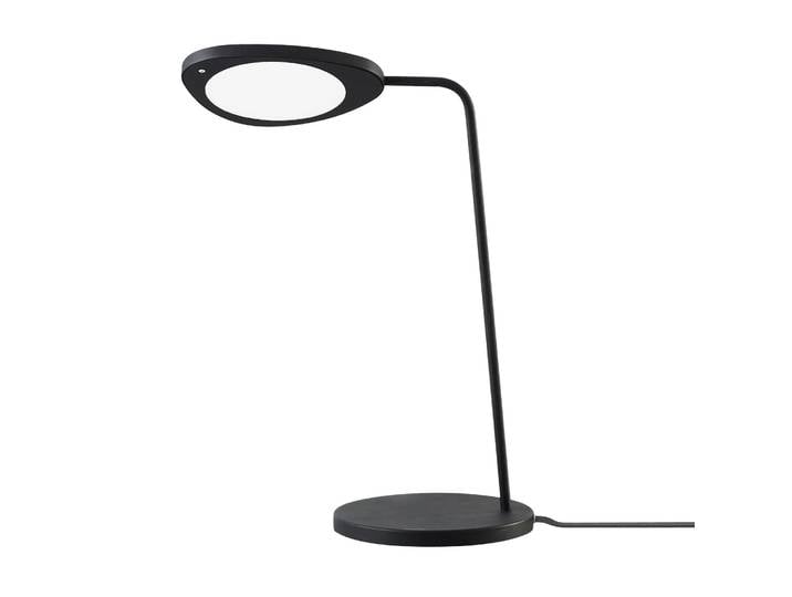 Muuto Lampe de table Leaf blanche Black