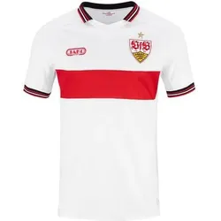 JAKO Kinder VfB Warm-Up T-Shirt 26/27, Größe 128 in Weiß Weiß