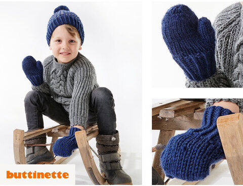 Strickanleitung – Kinderfäustlinge aus Woll Butt Ida
