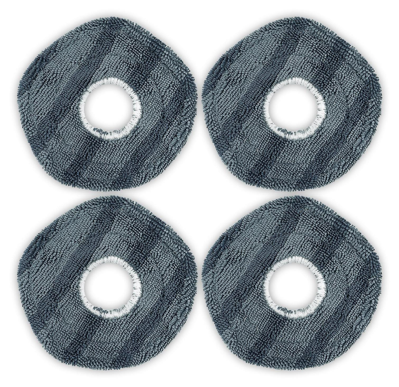 Dripio 4-delige set microvezel dweilhoezen voor de Eufy X10 Pro Omni