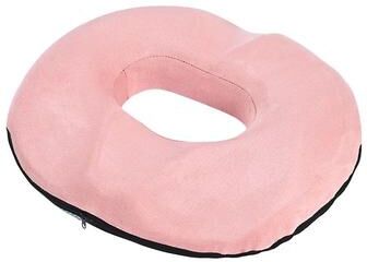 Inspired Living Orthopedic Memory Foam Coccyx Seat Cushion Tailbone & Hemorrhoid Relief Pillow pink
