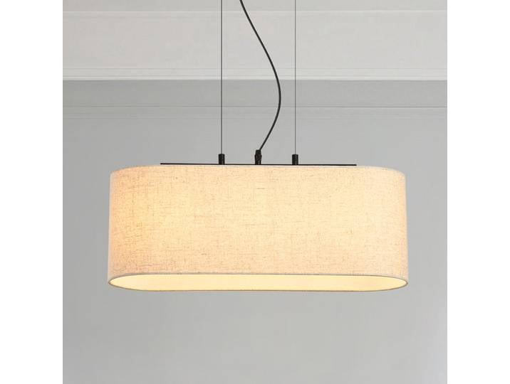 Suspension 20 x 20 x 60cm Beige Lin E27