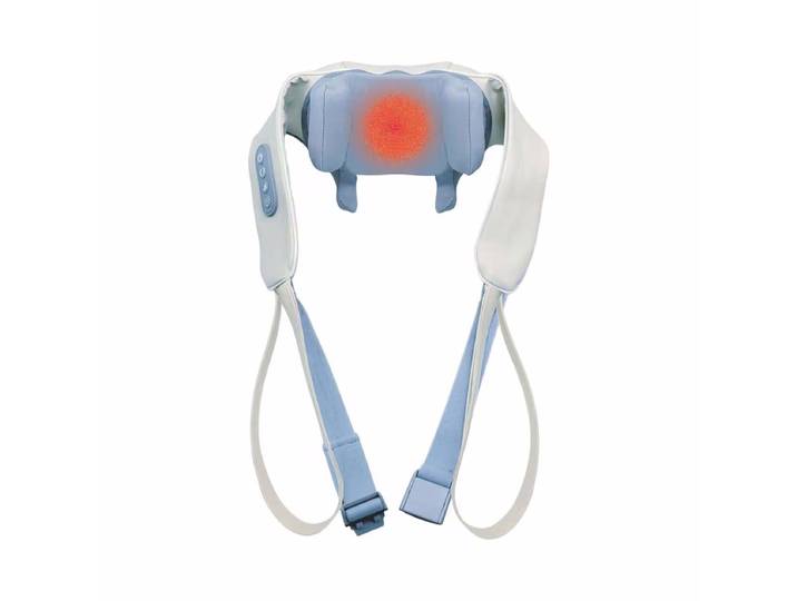 BEST DIRECT Massager Pro SM Nacken- und Schultermassagegerät – Nackenmassagegerät – weiss / blau
