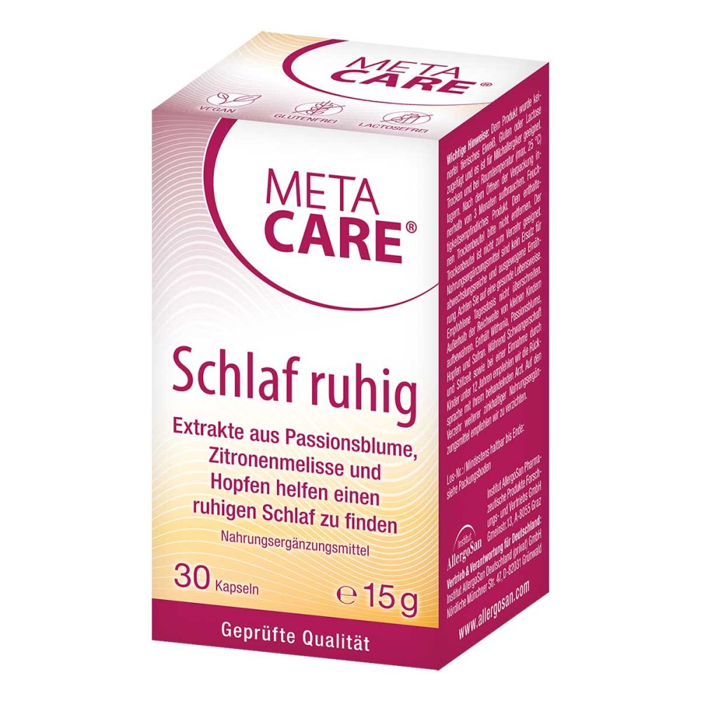 INSTITUT ALLERGOSAN Deutschland (privat) GmbH Meta Care Schlaf Ruhig Kapseln 17855007