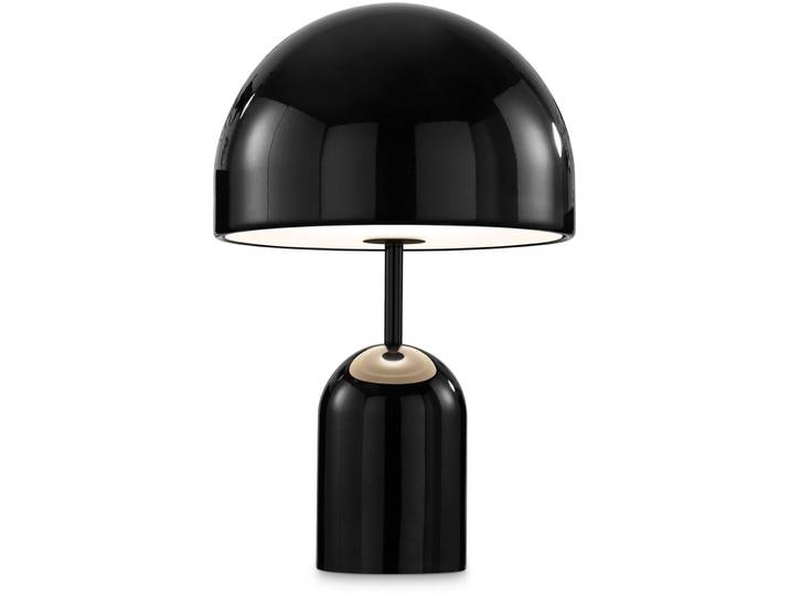 Tom Dixon Designer-Tischlampe Bell schwarz Kunststoff H 28 cm 160 lm - LED - Lichtfarbe: Warmweiss - Designer-Tischlampe- LED Energiesparlampe