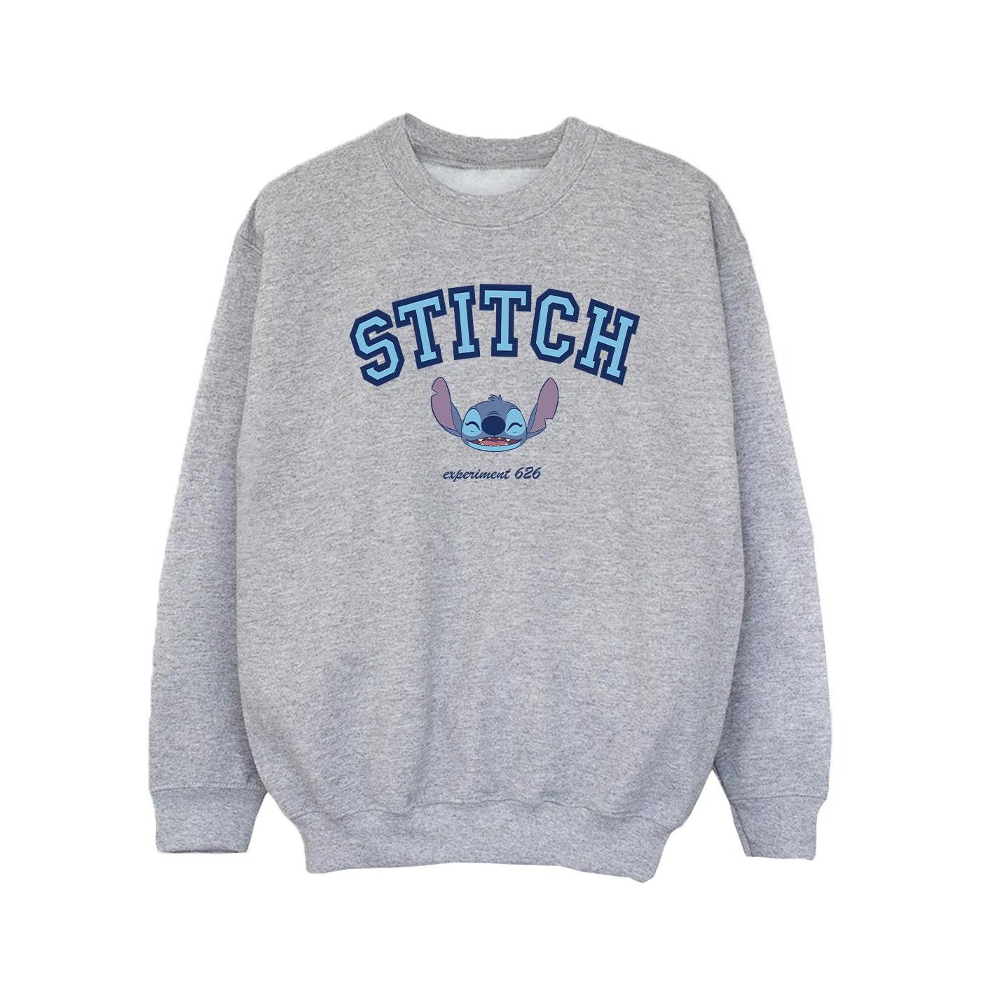 Disney Meisjes Lilo en Stitch Collegiaal Sweatshirt (Sportgrijs)