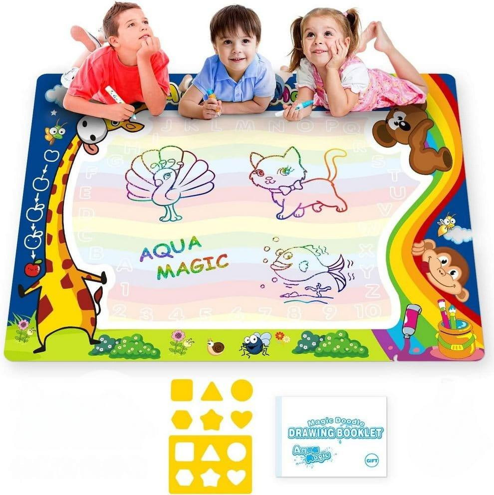 Grote watermerkmat complete set voor waterverftechniek met accessoires