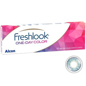 FreshLook Kontaktlinsen One-Day Color, blau, -1,75, Tageslinsen, weich, BC 8,6mm, DIA 13,8mm, 10 Stück