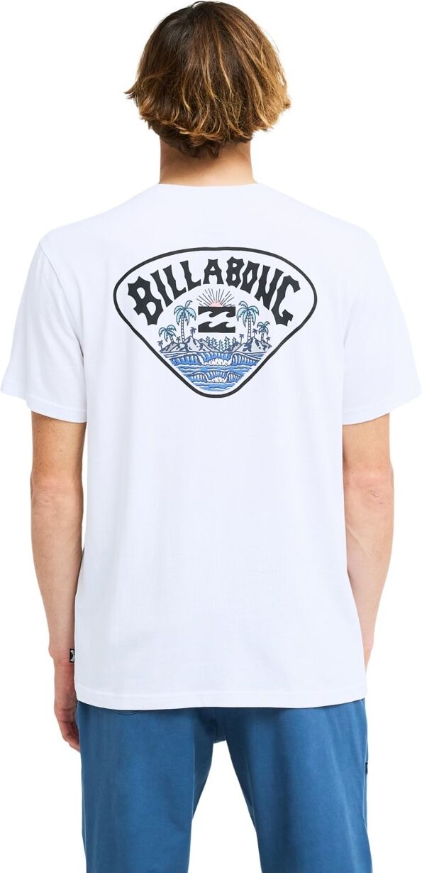 T-Shirt BILLABONG "Scenic Arch", Herren, Gr. M, weiss (weiß), Obermaterial: 100% Baumwolle., Shirts T-Shirt weiß M