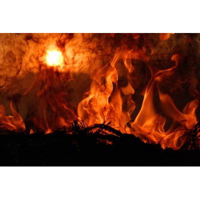 Fototapete PAPERMOON "Flammen", bunt, B:3,5m L:2,6m, Vlies, Tapeten