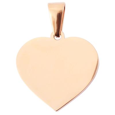 Kettenanhänger ADELIA´S "Anhänger – Herz Herzanhänger aus Edelstahl", gold, Schmuckanhänger, Damen, Edelstahl, Kettenanhänger, Perfekt zum Verschenken an besondere Menschen