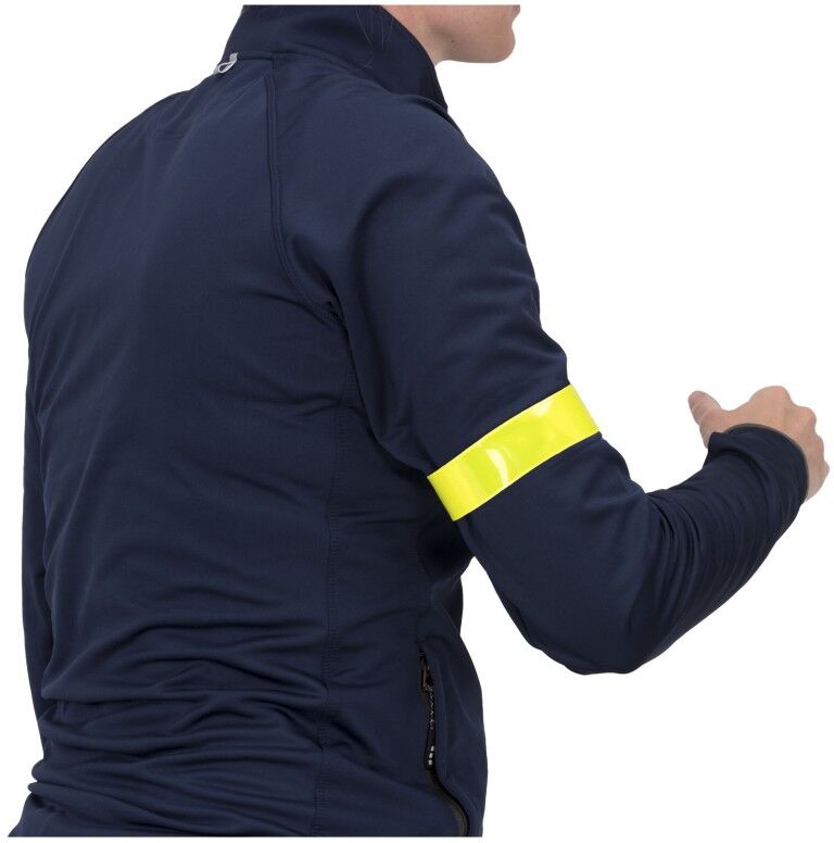 Brassard slap réfléchissant personnalisable 34 cm en TPU Lynne Jaune néon