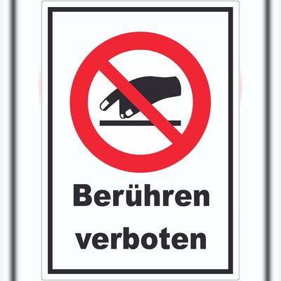 HB-Druck Berühren verboten Aufkleber A3 (297x420mm)