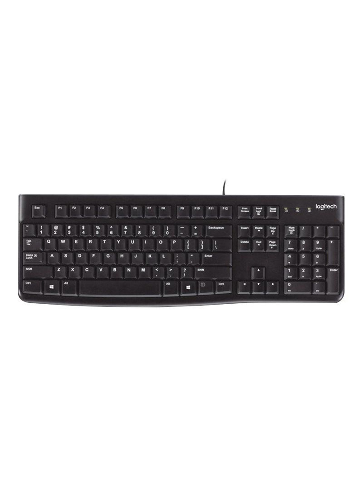 Logitech K120 Corded Keyboard - SWISS - Tastatur - Schweiz - Schwarz