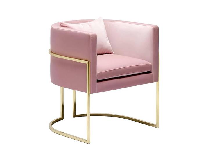 JVmoebel Loungesessel Eleganter Polstersessel aus Metall für stilvolles Entspannen, Made in Europa