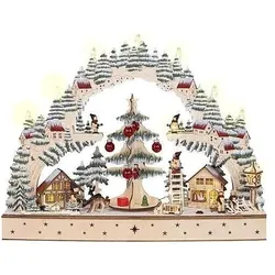 Saico, LED Weihnachtsdeko, CLB002425 LEDLichterbogen Drehender Weihnachtsbaum