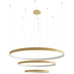 Pendelleuchte Esszimmerlampe Hängelampe Deckenleuchte Gold 150W 4000K D 110 cm
