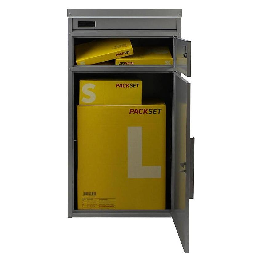 SafePost 65 TIAMAT Paketkasten silbergrau + 2 Sch. (900353)
