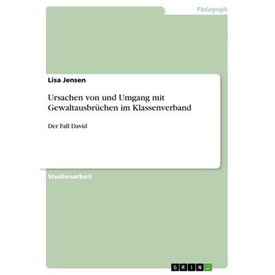 Ursachen von und Umgang mit Gewaltausbrüchen im Klassenverband, Taschenbuch von Lisa Jensen, GRIN, 978-3-656-04393-5
