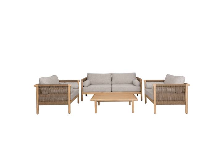 Gartenlounge Set Dutchbone Oasis Beige/Akazienholz, Neu