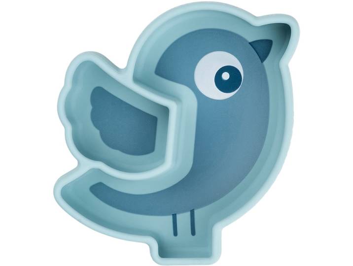 Done By Deer Birdee Stick&Stay Snack Bord - Blue