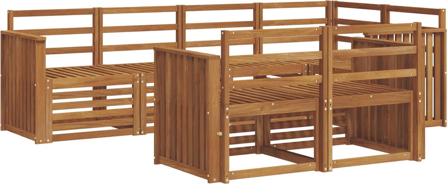 Ecksofa Set 7 pcs Natur