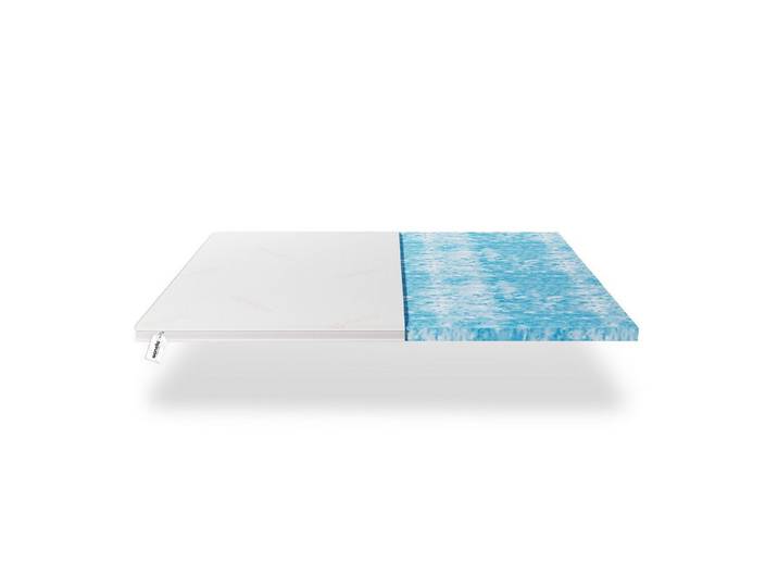 wonello, Topper wonello premium GEL Topper, 6 cm hoch, Gelschaum, (druckentlastend & waschbar), Luxus Matratzentopper mit 3D-Klimaband
