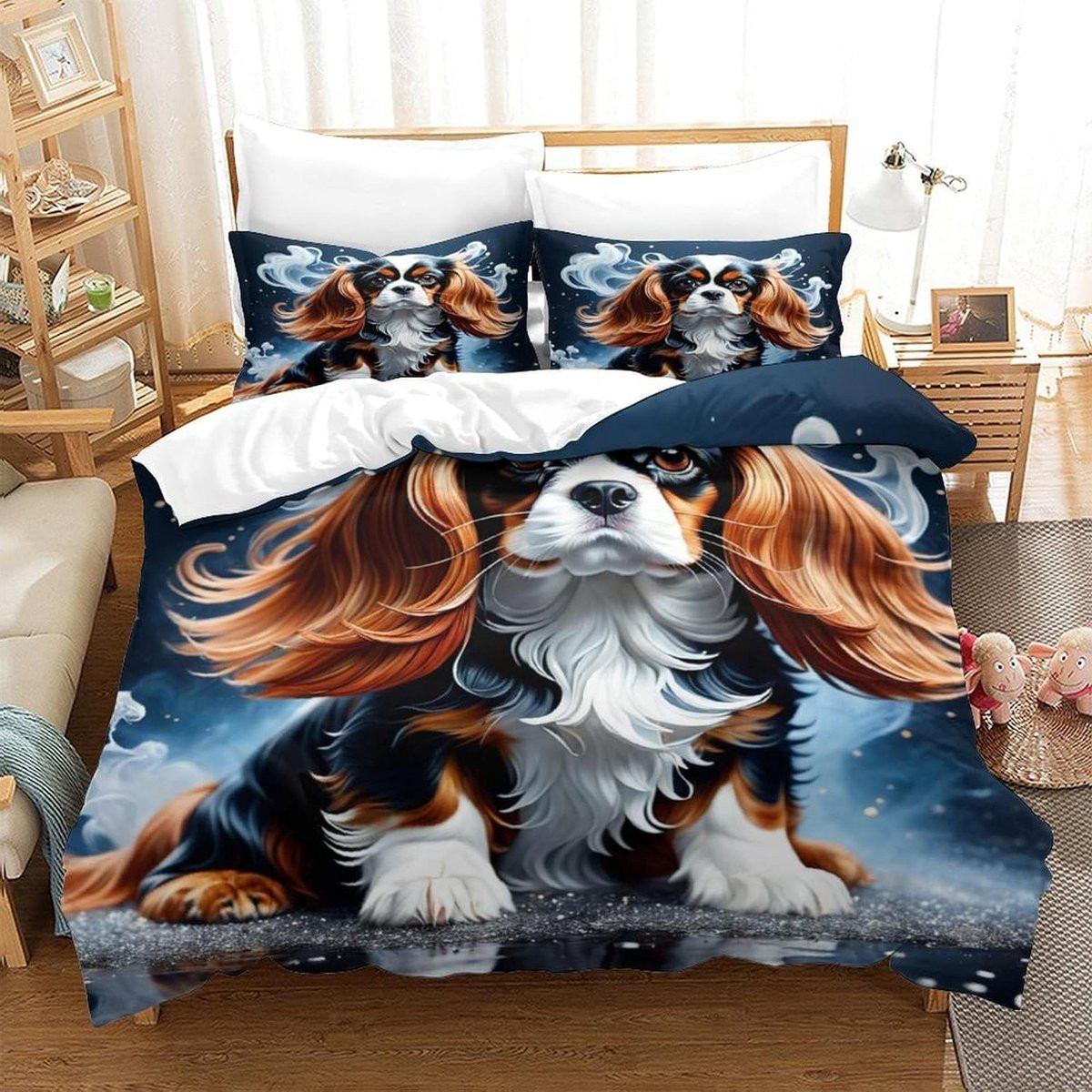 Superzachte microvezel dekbedovertrek set met 3D-stijl voor eenpersoons bed
