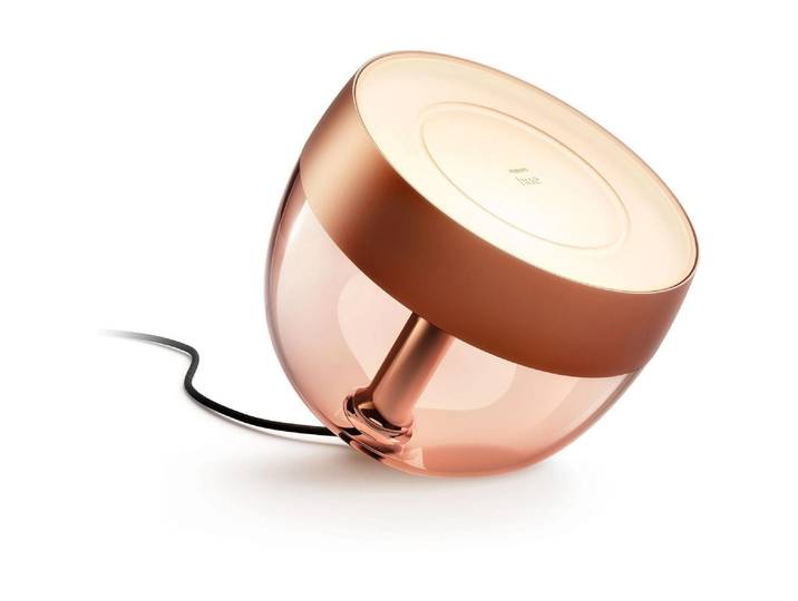 PHILIPS HUE LED Tischleuchte White & Color Ambiance Iris , rosa (kupfer), H: 19,4cm, Leuchten, LED Tischleuchte