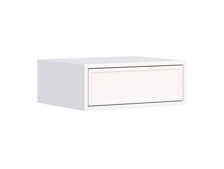 Hängender Nachtschrank Velveto mit Schublade 50 cm weiß