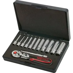 KS Tools 1/4" CHROMEplus Steckschlüssel-Satz, 13-tlg - 918.0613