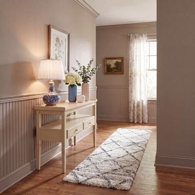 SAFAVIEH Fontana Shag Alja Modern Trellis 2-inch Thick Rug