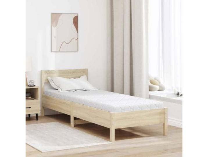 KTHLBRH Matratze Weiß 70x200 cm Jacquard-Stoff mit Kokosnussschicht Mittelfester Komfort, pflegeleicht, minimalistisches Design, für Innenräume