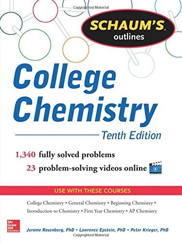 Jerome Rosenberg - Schaum's Outline of College Chemistry: 1,340 Solved Problems + 23 Videos (Schaum's Outlines) - Preis vom 09.10.2026 07:28:09 h