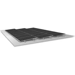 Trapezblech Solarmodul Aufständerung für 2 Solarmodule - Mini Five -
