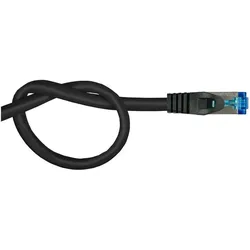 Varia SO-38003 - Patchkabel Cat.6a, S/FTP, 10m, schwarz (S/FTP, CAT6a, 10 m), Netzwerkkabel