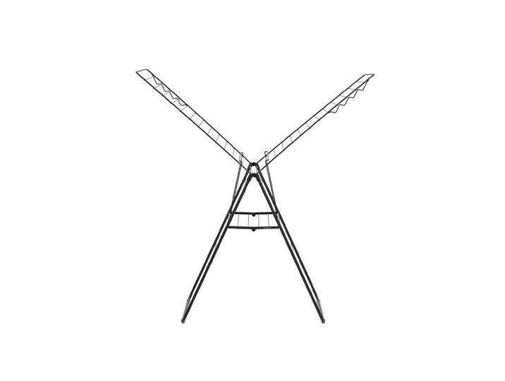 Wäscheständer BRABANTIA 25m HANGON , schwarz, B:59,2cm H:98,4cm T:5cm, Stahl, Wäscheständer, Wäscheständer