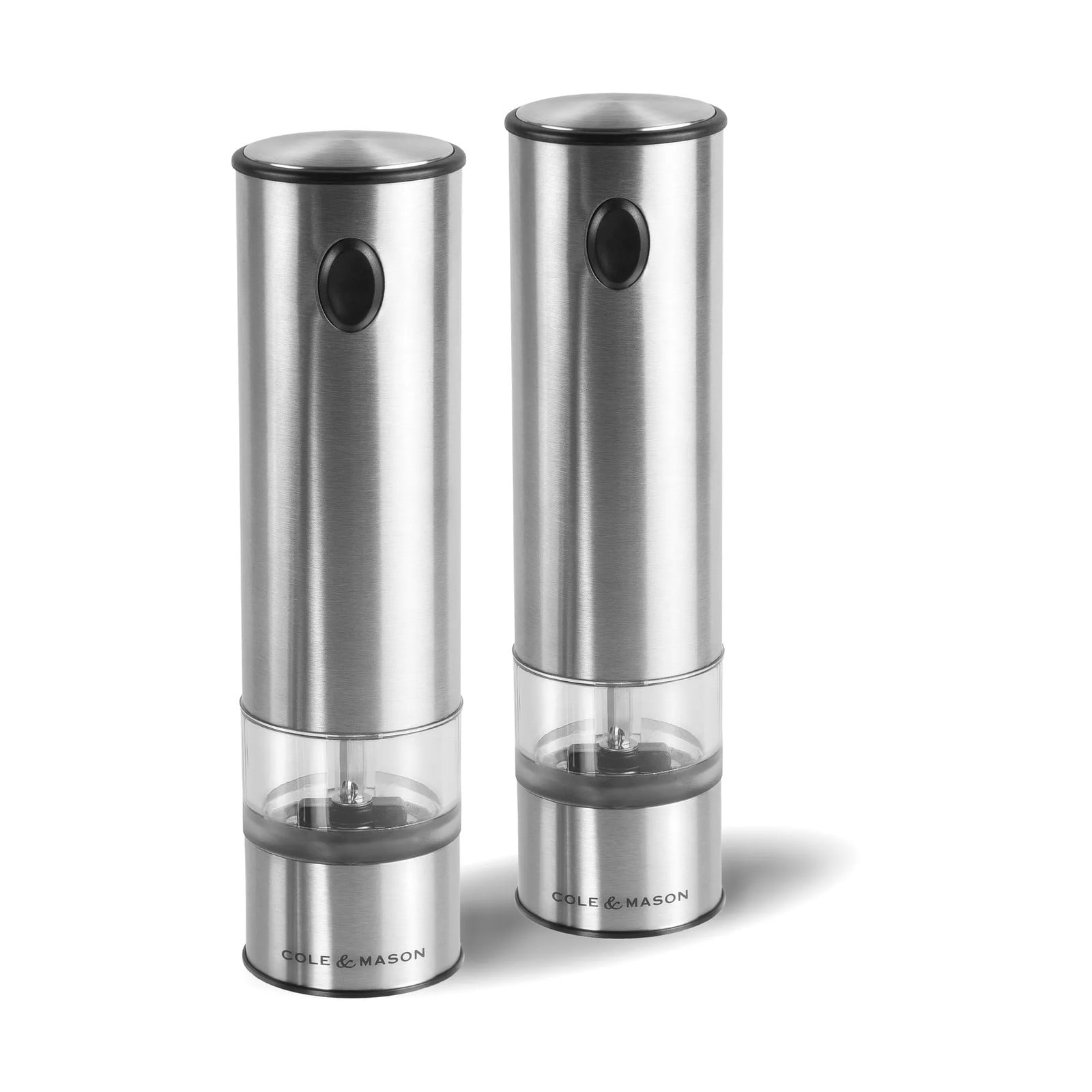 Cole & Mason elektrische peper- en zoutmolen, 21 cm, Helder