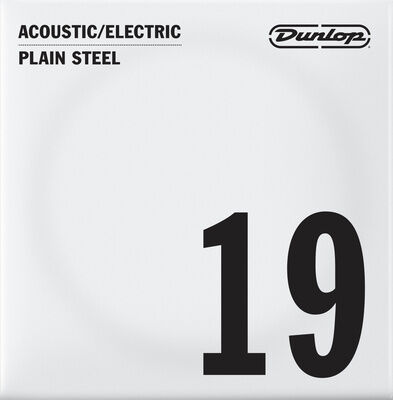 Dunlop Plain Steel Single String 019