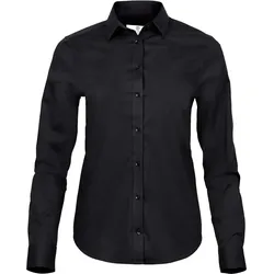 Tee Jays Damen Luxus Stretch Bluse langarm 4025 black S