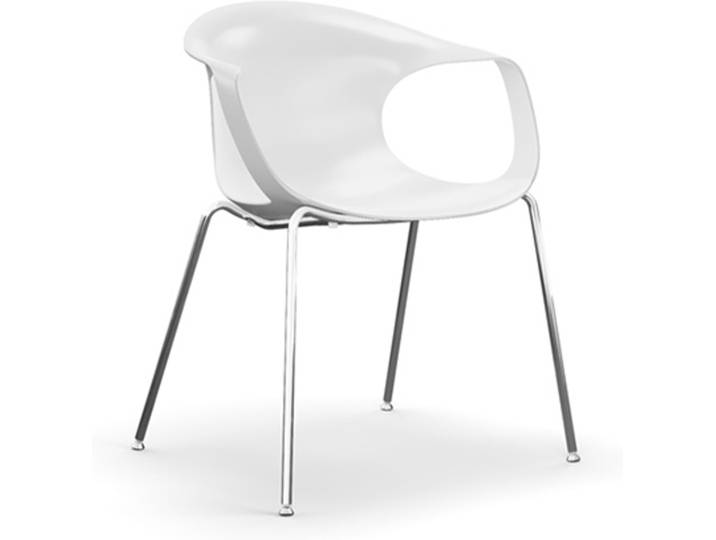Stuhl Flick REDI Sitzschale weiß, Designer Archirivolto Design, 61x77x54 cm