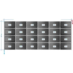 OKU Solarabsorber Pool-Solarheizung SET 48 - 24 Absorber