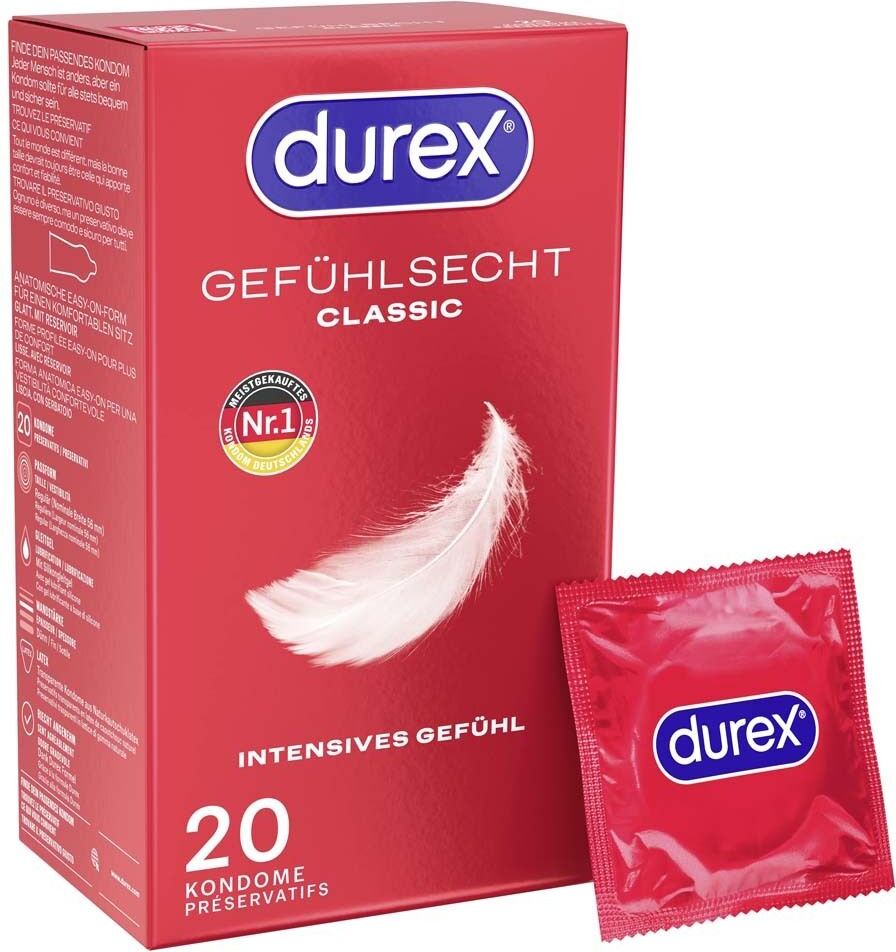 Durex Gefühlsecht classic Kondome 20 St