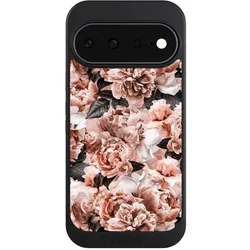 Nivocase Hülle für Google Pixel 11 Handyhülle NIVOcore Case Schwarz Blume Rose Vintage (Google Pixel 11), Smartphone Hülle, Schwarz