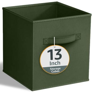 "Sorbus 13"" Foldable Storage Cube Basket Lightweight Organization Solutions - Single Pack - 13"" L x 13"" W x 13"" H"